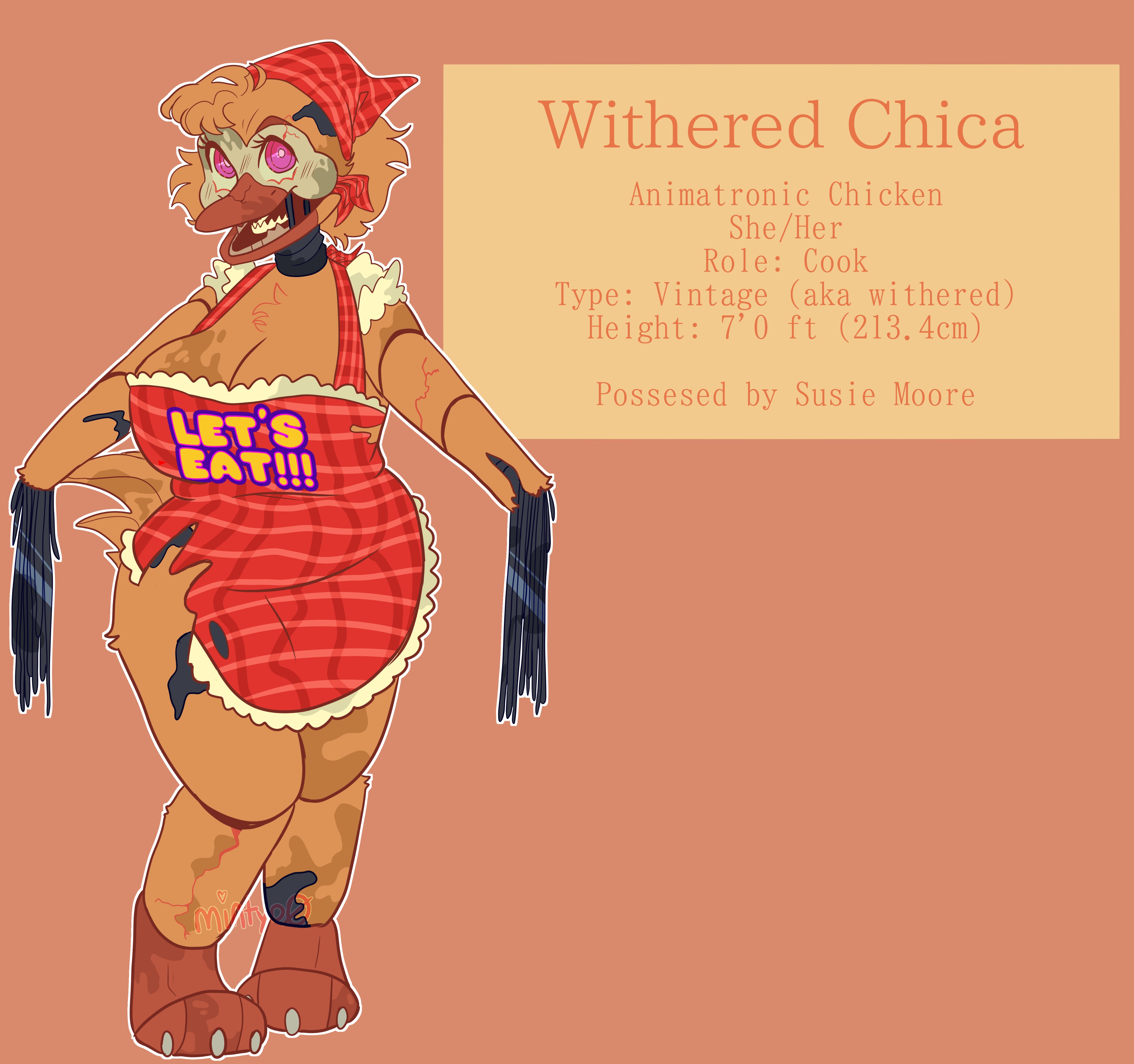 Fix adventure withered chica by Dinofoxy