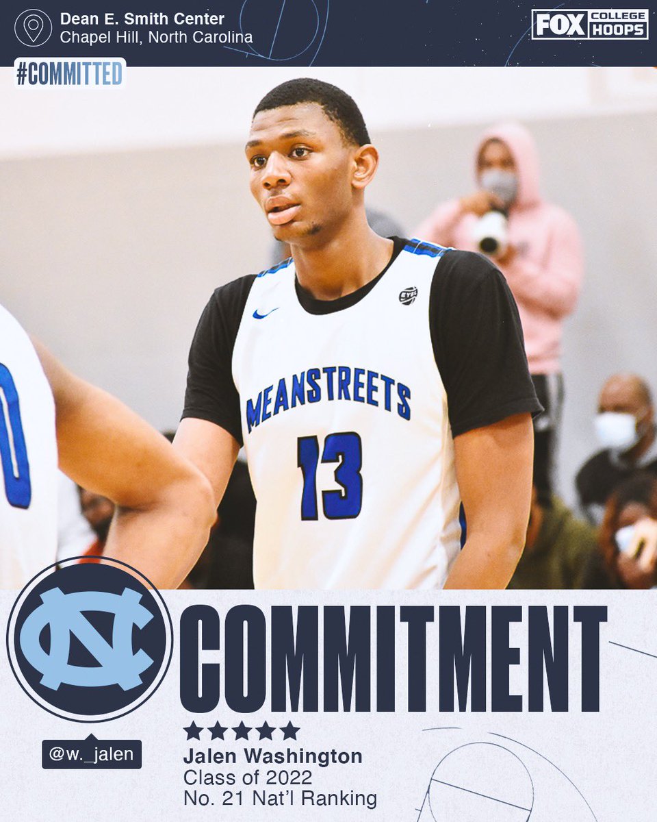 CBBonFOX's tweet image. Hubert Davis lands a big one! 

One of the top recruits of the class of 2022 is headed to Chapel Hill! 🤩

@GoHeels 🙌
