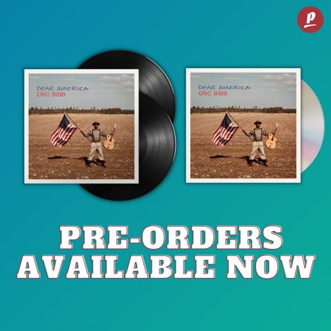 'An error that prevented CD and vinyl pre-orders of ‘Dear America' last week has been corrected, you can pre-order the album now here 🇺🇸🔗: smarturl.it/EricBibb”