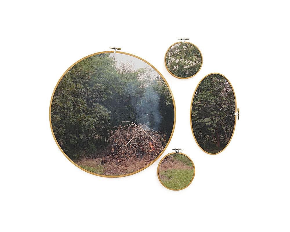 MasurMuseum's tweet photo. Happy #FeatureFriday! Today we will feature a piece from one of our current exhibitions, Letitia Huckaby: parish!

Letitia Huckaby
Wilson Burning Brush
2017
Pigment print on fabric with vintage embroidery hoop.
Courtesy of the Artist. 

https://t.co/vmrXRL2mm0 https://t.co/aRNDWeD9m9