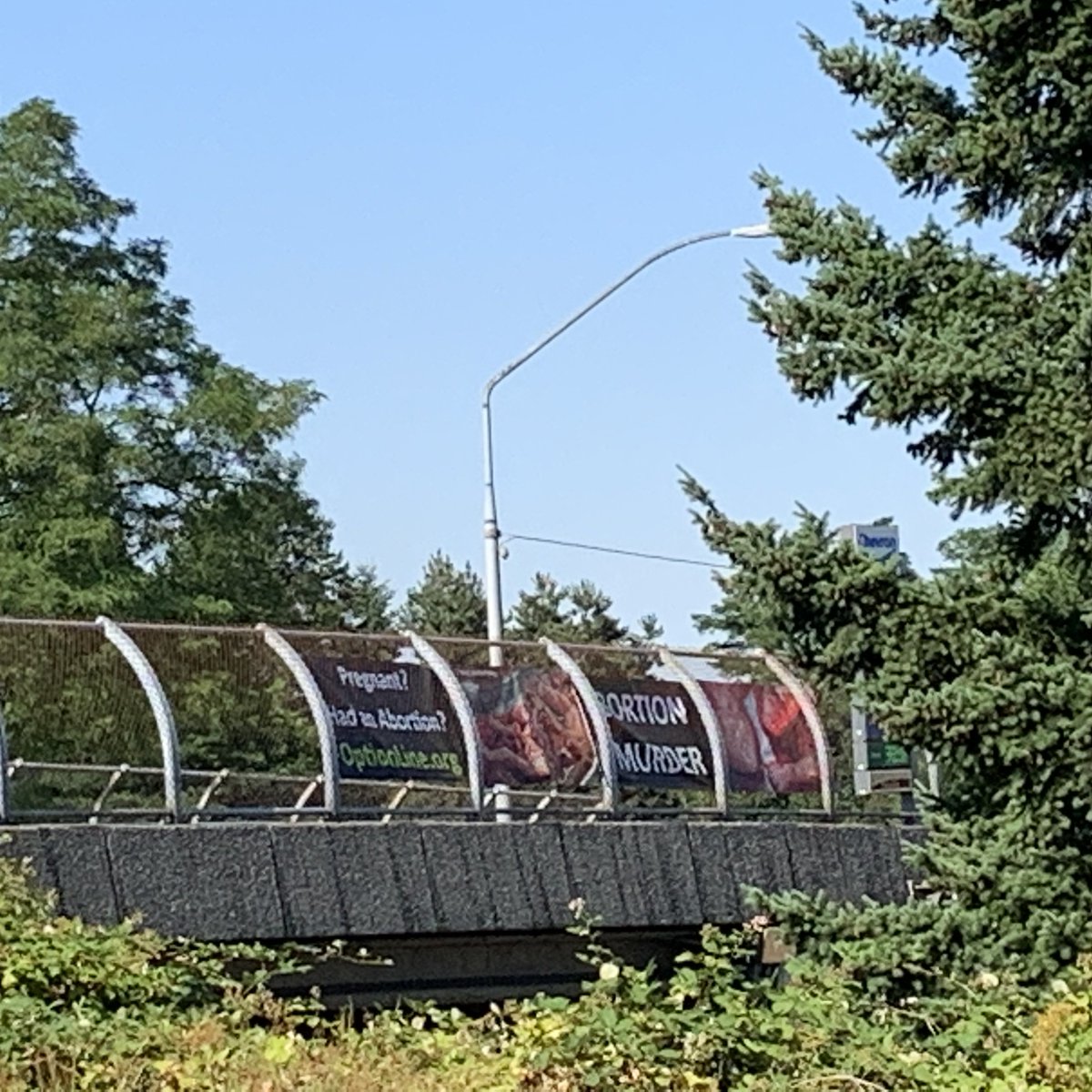 TinyHeartbeatM's tweet photo. Outreach Update: Renton Overpass

This morning our team set out to show the truth about abortion to Renton and Bellevue commuters. We pray that many people’s hearts were moved by these images of abortion’s victims and that the message that we are all #createdequal may resound. https://t.co/t0CxN00M0Y