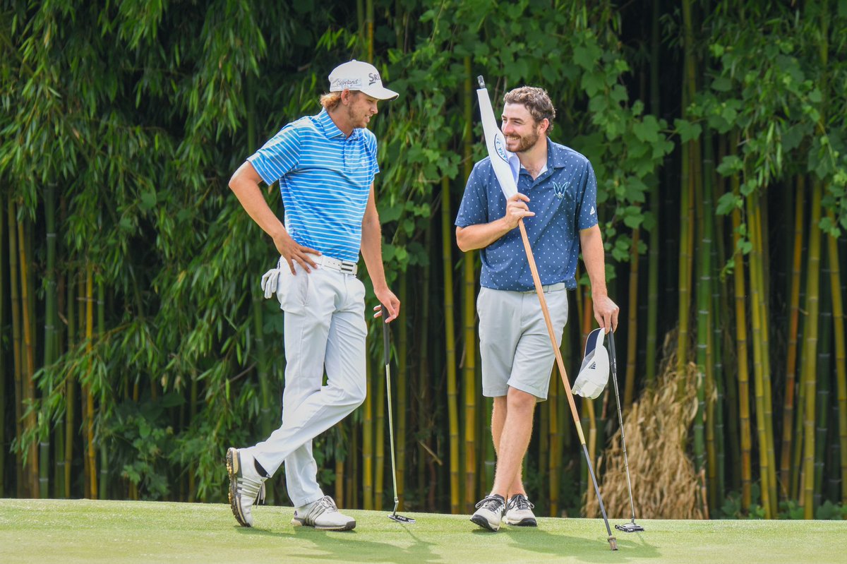 CGAgolf1909's tweet photo. Blake Taylor is the #LeaderintheClubhouse after a 4-under, 66 in the second round of the #CarolinasAm‼️ He currently leads by 3, but there are several groups still out on the course so keep up with live scoring here 📲 https://t.co/fKTIREPW7j https://t.co/PI7KwGRBAz