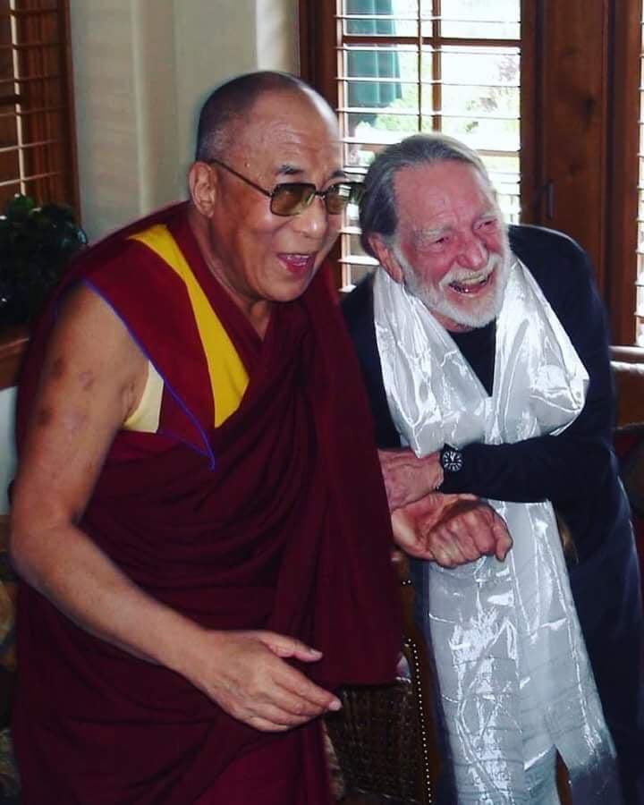 A spiritual leader to millions and a god incarnate. Also pictured, the Dalai Lama.