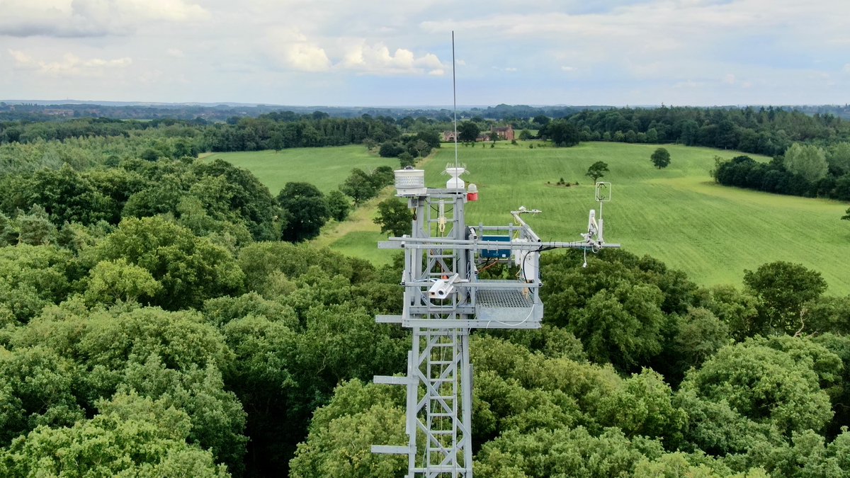 First installation for the <a href="/NERCScience/">Natural Environment Research Council</a> funded <a href="/PlymUni/">University of Plymouth</a> netCTF project, deploying a newly developed system at the @BIForUoB FACE field site. Monitoring forest canopy temperatures with thermal IR and RGB cameras. An impressive facility even if it is a long way from the sea!