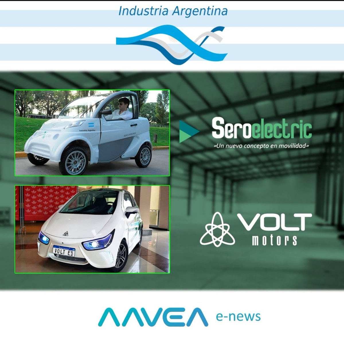 aavea_oficial's tweet photo. El mundo avanza hacia un futuro en el que la producción y el uso de vehículos eléctricos favorece al cambio climático

Sero Electric en Bs As.

Volt Motors en Cba.

Desde AAVEA celebramos proyectos que impulsan la movilidad sostenible y generan empleo de Industria Nacional. https://t.co/z5yal8NspW