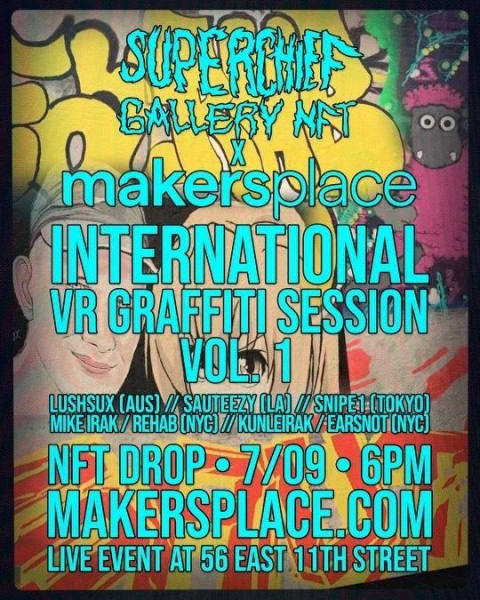 MakersPlace's tweet photo. 30 minutes to enter the @SuperchiefNFT raffle starts now! 🔥

Verified account holders on MakersPlace have a chance to win, including special access for future Superchief gallery events

Enter and preview the Drop here 👇👇
https://t.co/0tQbQ9myQF

#NFT #CryptoArt https://t.co/yCRBbspNSz