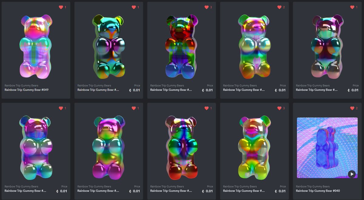 GummyLSD's tweet image. #Blendable Rainbow Trip Gummy Bears 041-049 are all now live at 0.01 $ETH

opensea.io/collection/rai…

All Rainbow Trip non-animated bears are blendable with all non-animated Rorschach Trip Gummy Bears



#opensea #lsdgummybears #ethereum #nft #nftart #nfts