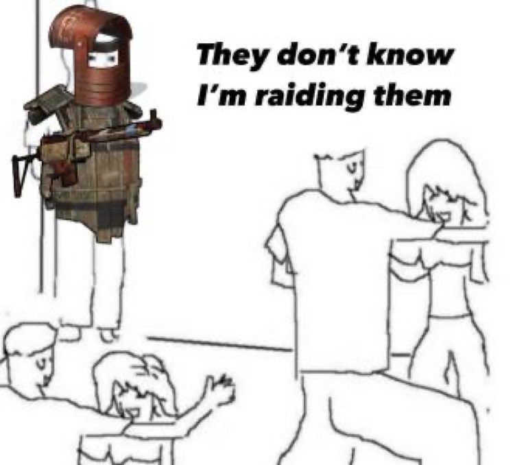 Normal rust players on RP servers be like #rust