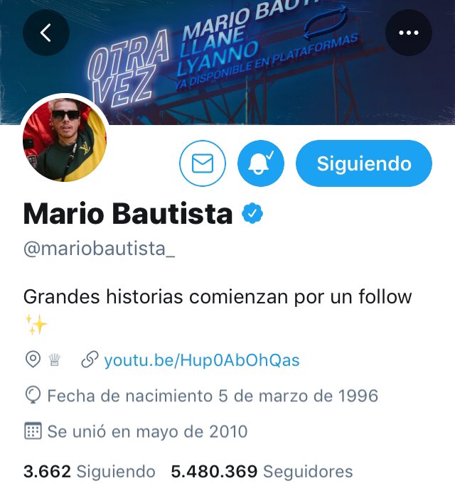 MB_Vzla's tweet photo. Me asusté 😧 . Me metí al perfil de @mariobautista_ y no vi el "Te sigue" . Pero luego recordé que nunca me ha seguido 🥺 . https://t.co/rlNcR3YruN