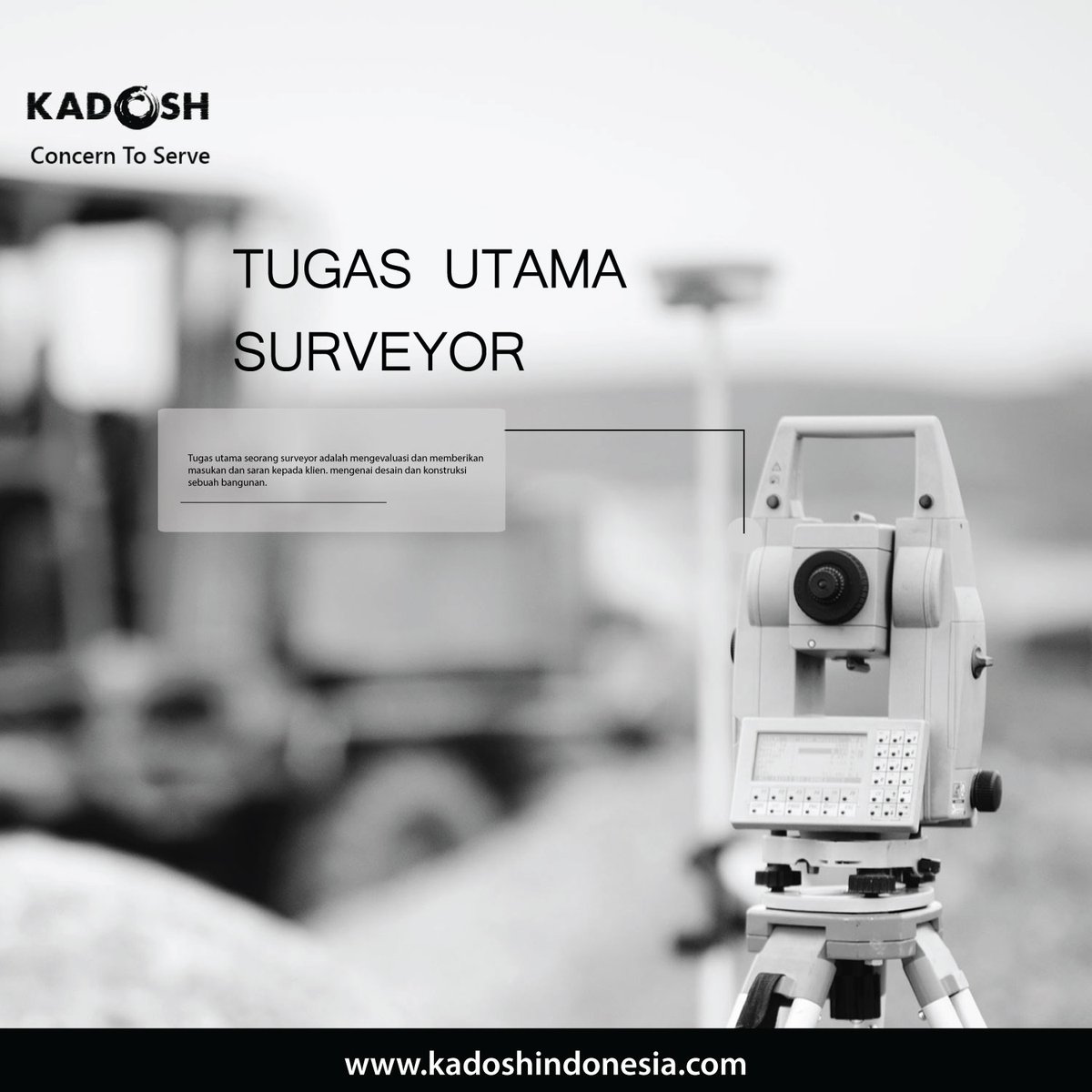 AsiaKadosh's tweet photo. Seorang surveyor tidak hanya menguasai materi akademik saja, dan apa saja tugasnya . Yuk pelajari lebih dalam tentang surveyor.

PT Lentera Asia Kadosh Indonesia
Concern to serve

https://t.co/W3jmzpcbMY

#surveyor #jobdesk #professional #generalcontractor #contruction https://t.co/8hszFFOblj
