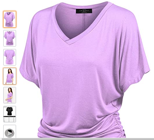Made By Johnny MBJ Women's Solid Short Sleeve Boat Neck V Neck Dolman Top with Side Shirring
Buy Now:amzn.to/3r842Zu
Price:$17.75-$18.95
#WomenWontWheesht #WomenWhoCode #womenshortsleeve