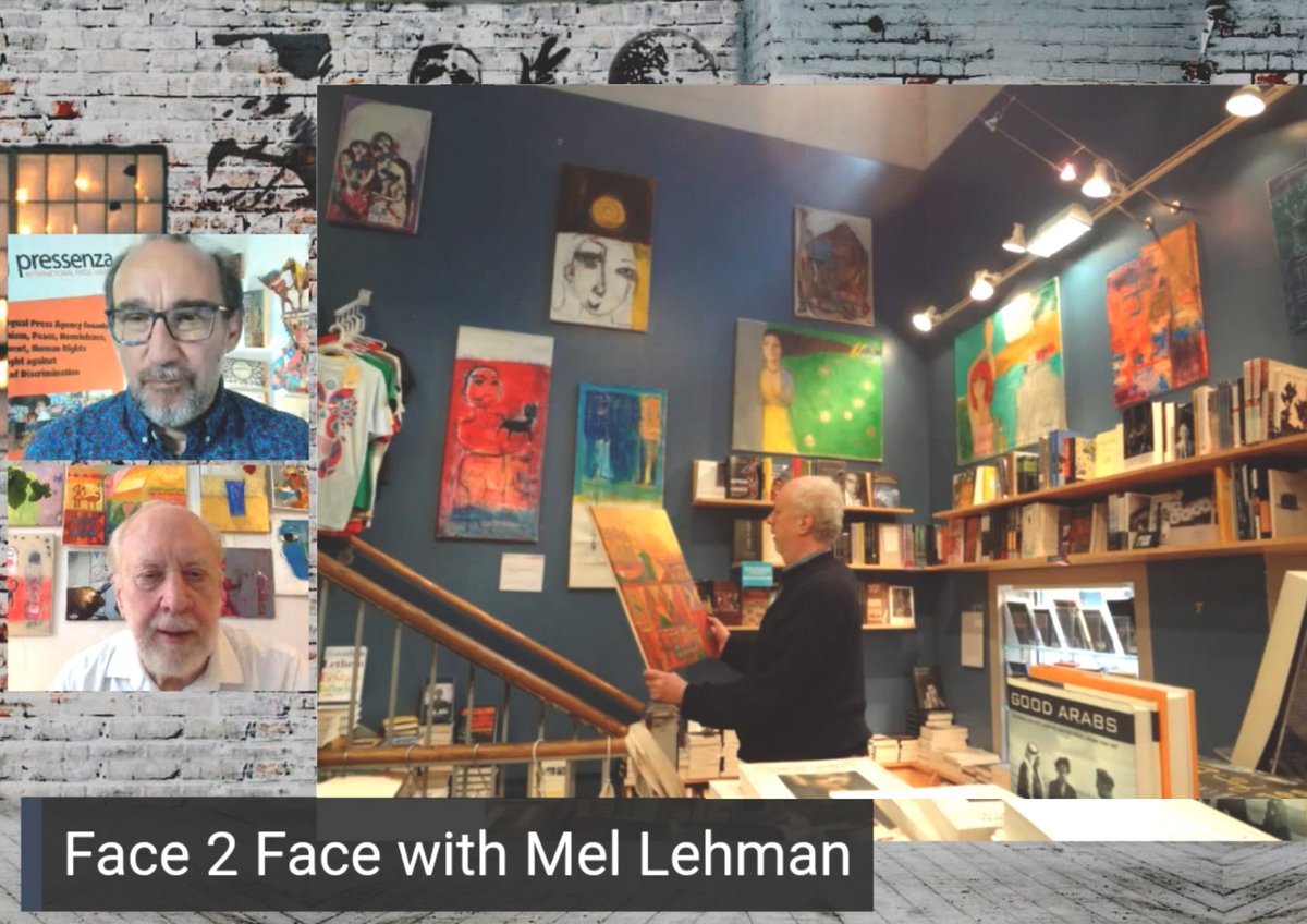 PressenzaIPA's tweet photo. Face 2 Face with Mel Lehman https://t.co/HqJdrCJfD4 #F2fshow #Muslim #PeaceArt #PeaceInAfghanistan Pressenza New York https://t.co/EGc1pCp8Sq