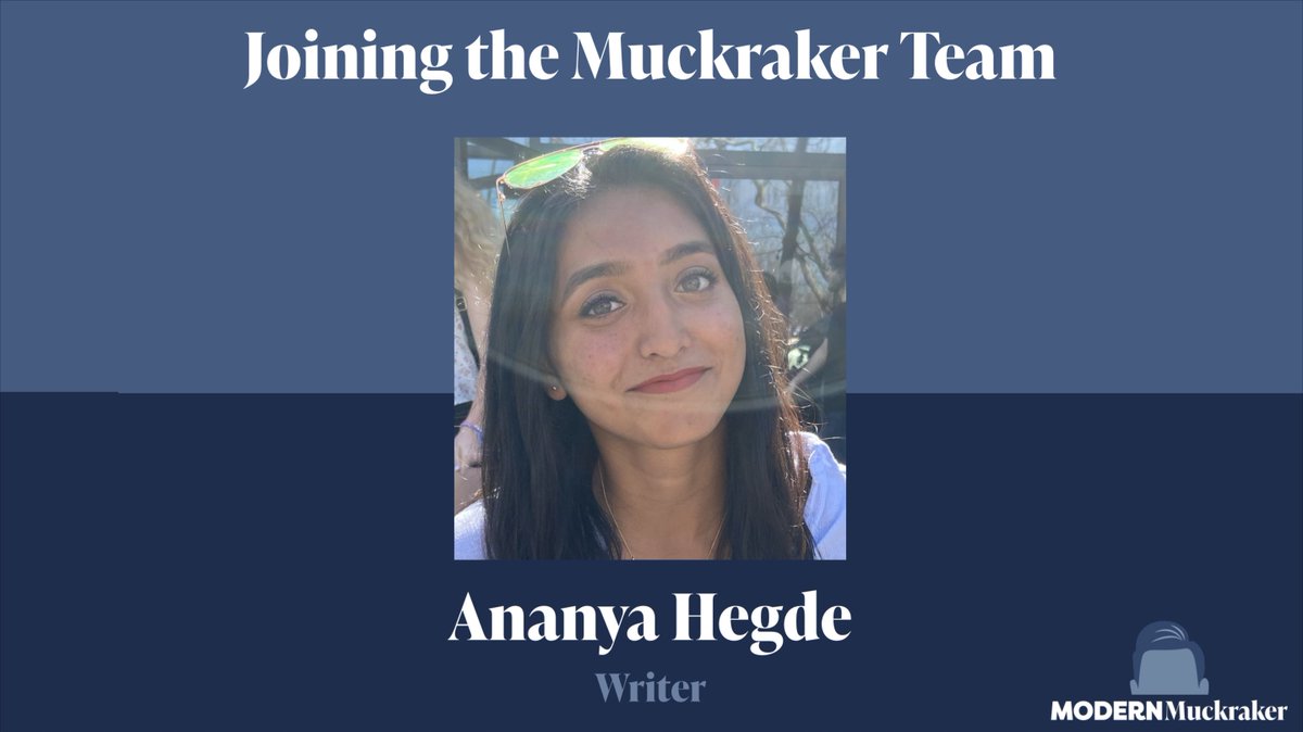 The announcements continue as we welcome Ananya Hegde as one of our writers for Season 1 of Modern Muckraker! Ananya's an incredible asset and has already has proven her commitment to the cause by calling in for a meeting whilst recovering from wisdom teeth surgery. DEDICATION.