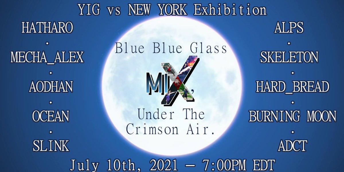 MeltyIndeX's tweet photo. Revealing our @YeahIGotchaFGC vs Team NY exhibition rosters for tomorrow! To be streamed at 7:00pm EDT on https://t.co/7GTLLbkUV5

Who do you got?? https://t.co/xgOQSzjTSy
