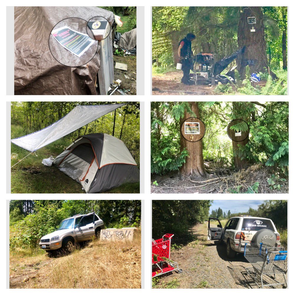 DubServices's tweet photo. #therealextrapatrol busy this week preventing encampments, deterring re-occupation, and keeping found trespassers on the move frm private land #federalway #auburnwa #Kentwa #tacomawa #sumnerwa #Fifewa #Seattle #wevegottheeye #trespassbusters #communitypatrol #patrolking https://t.co/zl17YBQeg2