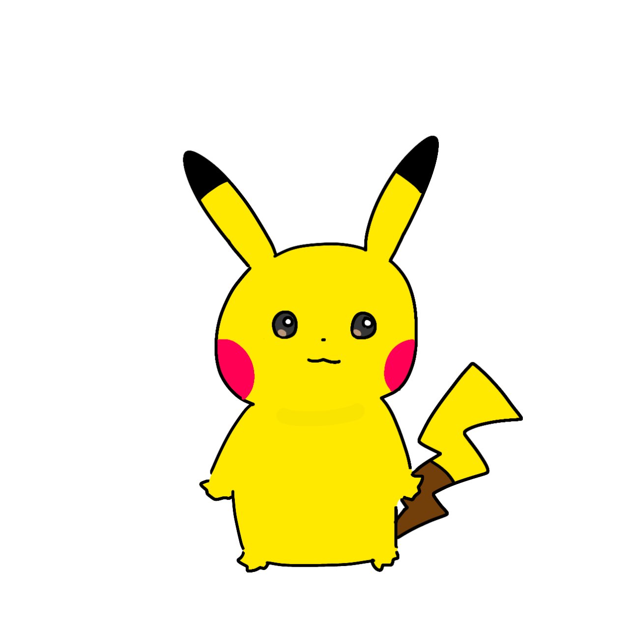 はちたろー ピカチュウむずいー ﾟ ﾟ シンプルなのに ちょっとの違いで全然変わっちゃう 一番好きな ピカチュウは斉藤コーキさんのピカチュウ ホント絶妙っす 練習ー練習ーっ ポケモン ピカチュウ ポケカ ポケモンイラスト ポケモン