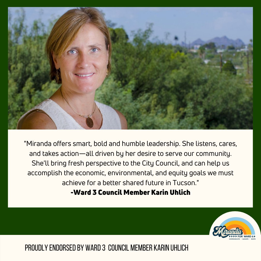 MirandaForWard6's tweet photo. I'm honored to receive the endorsement of Karin Uhlich, who is currently serving as the Ward 3 Councilmember in addition to having held the office previously for three terms. Receiving a vote of confidence from this affordable housing advocate is especially humbling. https://t.co/X4MOF7t69h