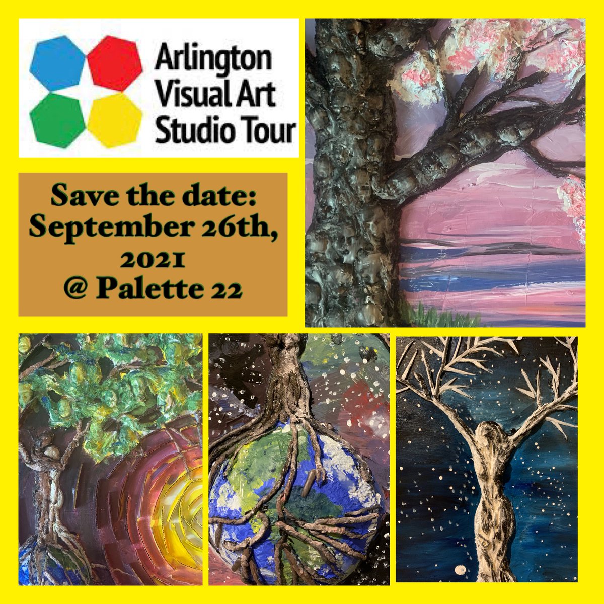 cutelisart's tweet photo. https://t.co/naN6RrNzeT I have a unique opportunity to participate in the Arlington art studio tour this year!! Save the date!! #Virginia artist #NatureArt #TreeLover #TrailWalker #DistanceRunner #DistanceWalker #ThreeArt #NatureArt #Roots #Garden #Gardeners #ArtistOnInstagram https://t.co/mSuzmO5Ct8