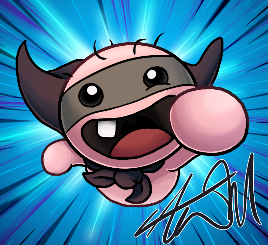 Who's the bum you can count on! 
<a href="/edmundmcmillen/">🜏 Edmund McMillen 🜏</a> #thebindingofisaacrepentance