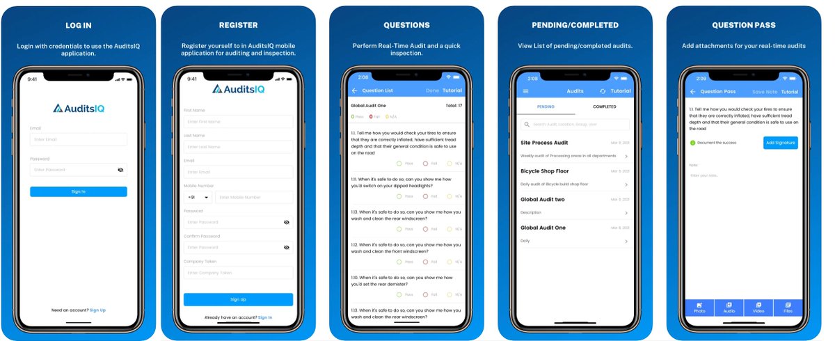 ProcessIntelCo's tweet image. #AuditsIQ
#Mobile #Auditing Made Simple for Managers &amp;amp; Auditors

Works Seamlessly with PC, Tablet or Mobile.
For Your Android and iOS Devices.
