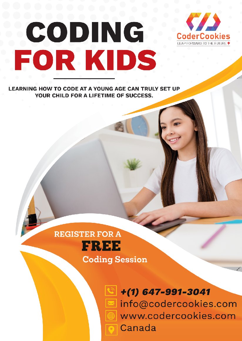 CoderCookies's tweet image. Coding has become an important second language for children and adults alike. 
 Reserve your FREE spot for a coding session with CoderCookies!  
codercookies.com/free-lessons/
#coder #CoderCookies #softwareprogramming #codingclass  #code #codingforchildren #kidscoding