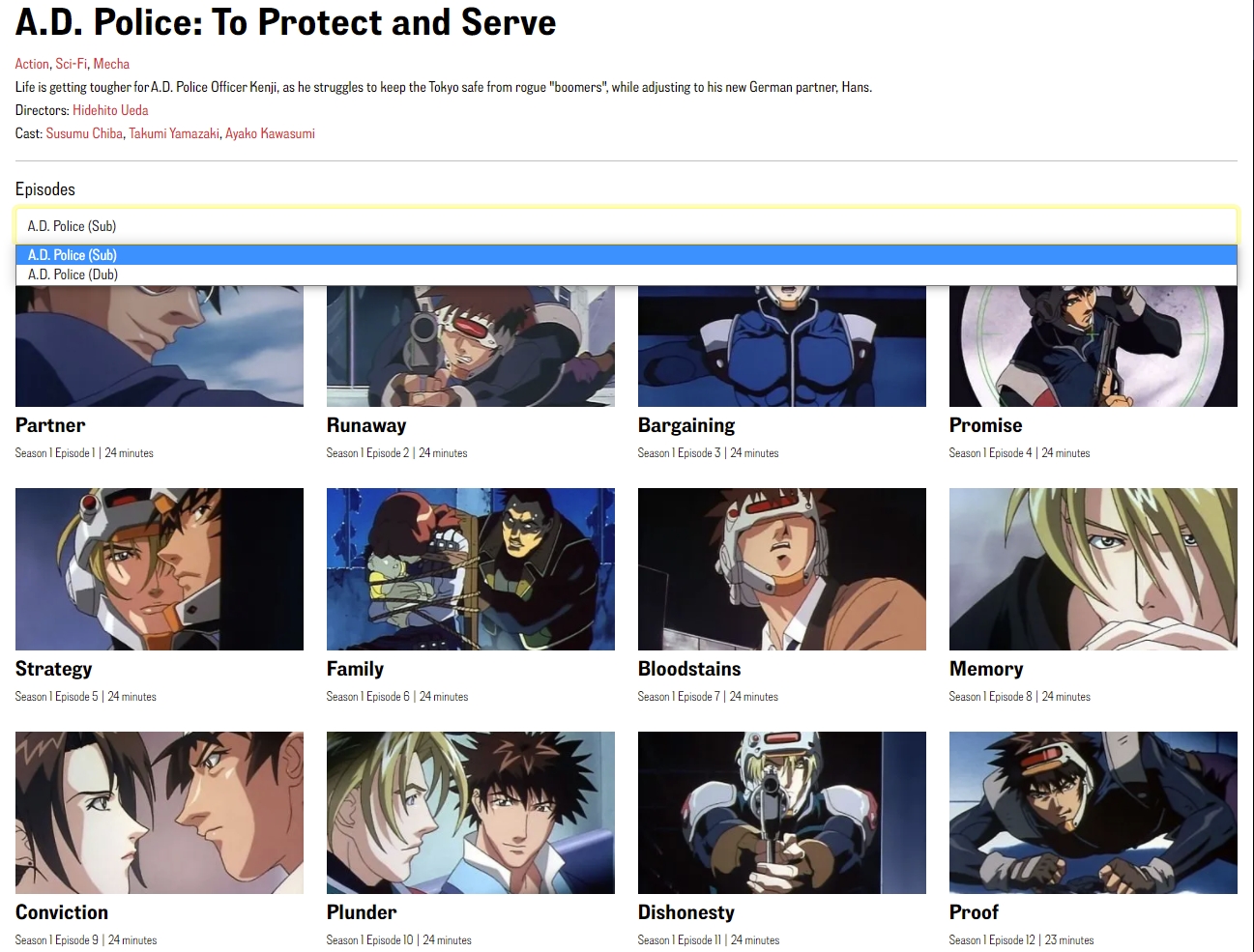 Wtk A D Police To Protect And Serve Dub Sub Is Streaming On Retrocrush T Co Sfo3fpt9c7 T Co Leljgq7elu Twitter