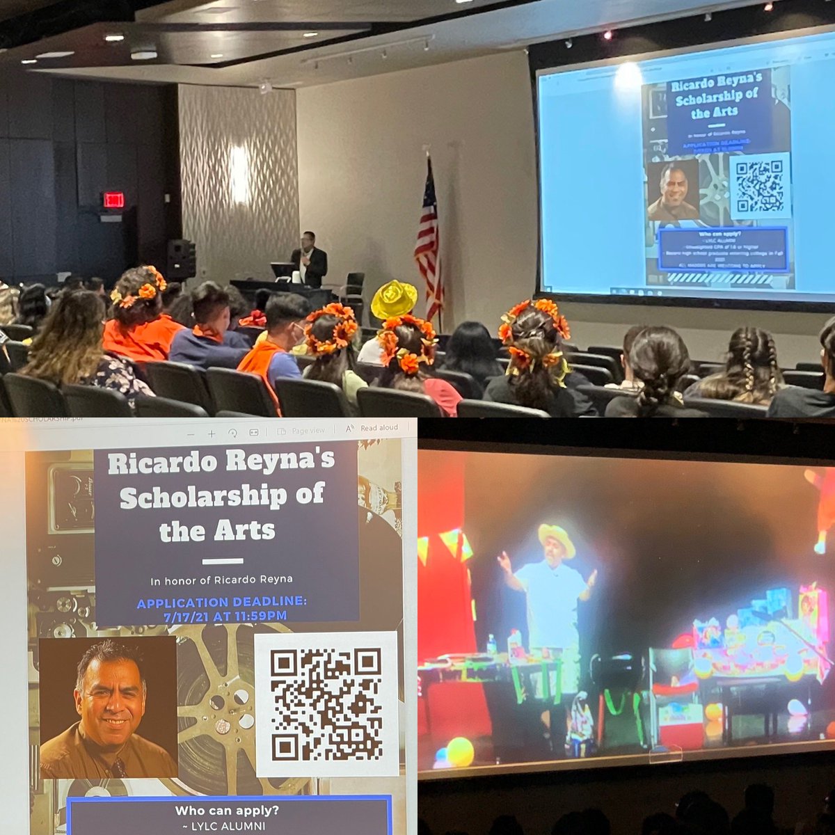 EdgarFloresNV's tweet photo. Today at the @_lylc_ we watched part of Ricardo Reyna’s skit, we shared stories of all he contributed to the LYLC, and we announced the new “Ricardo Reyna’s Scholarship of the Arts”. #LYLC #nevadastrong https://t.co/yNWxW72L4b