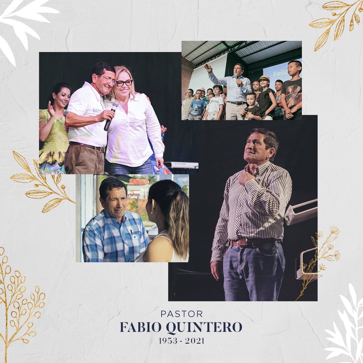 IglesiaMCI's tweet photo. La Misión Carismática Internacional lamenta el fallecimiento de Fabio Antonio Quintero, Pastor de MCI Villavicencio ocurrido en la tarde de hoy.
Enviamos nuestras más profundas condolencias a su familia y ministerio, sabiendo que ahora está disfrutando de la Presencia de Dios. 🙌🏼 https://t.co/7e32qHzOH1