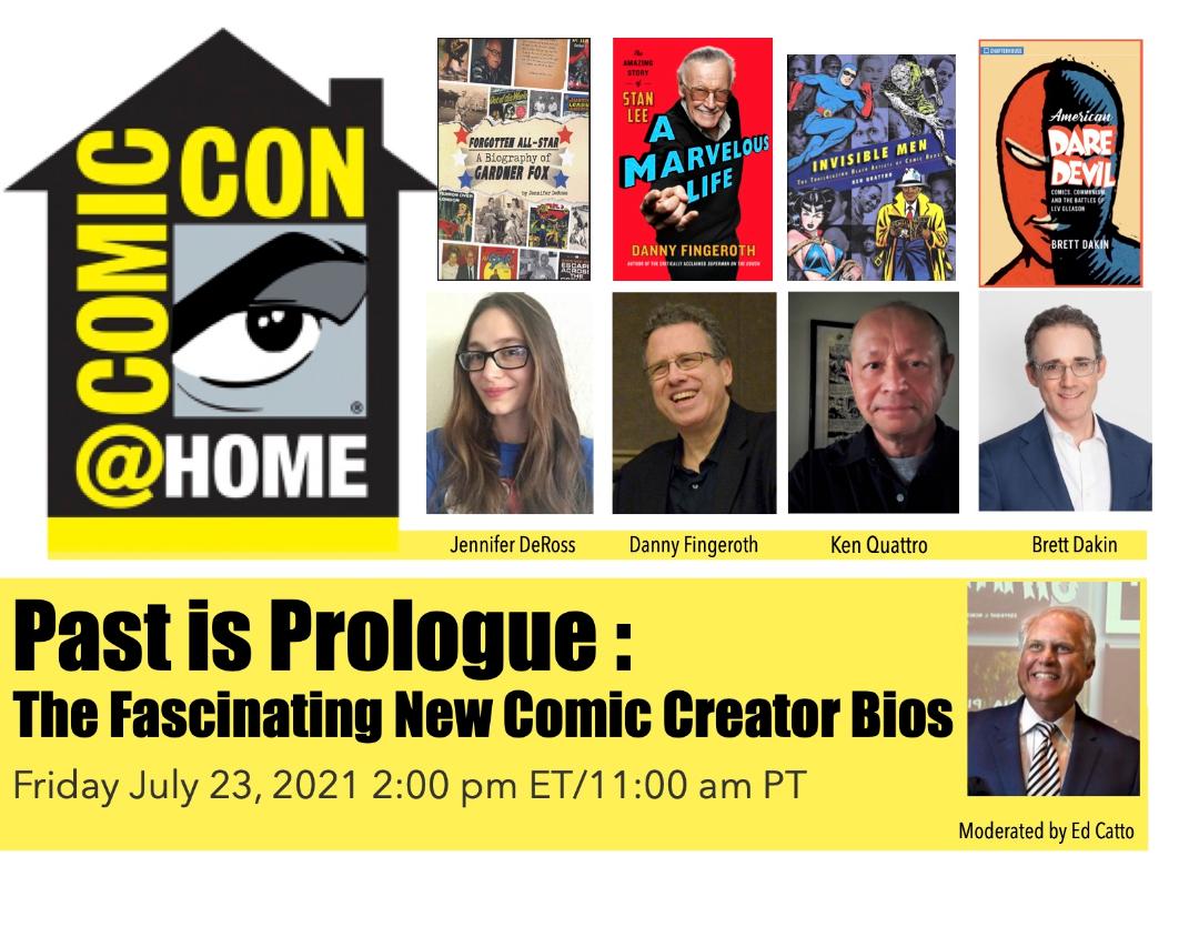 Jennifer Deross The San Diego Comic Con Panels Have Been Announced I Adore Ed Catto I Was Excited To Chat With Bret Dakin After Reading His Book Ken Quattro Has Helped