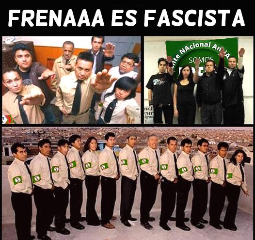 HctorDetectivMx's tweet photo. El PAN
El Fascismo rechaza las Artes y Humanidades, siempre promueven el uso de las armas y su necesidad de vivir en una guerra perpetua y a sus adversarios/enemigos los caracteriza como una amenaza que nos destruirá a todos,de ahí su frase "AMLO es un peligro para México" https://t.co/7W1QfsOavI
