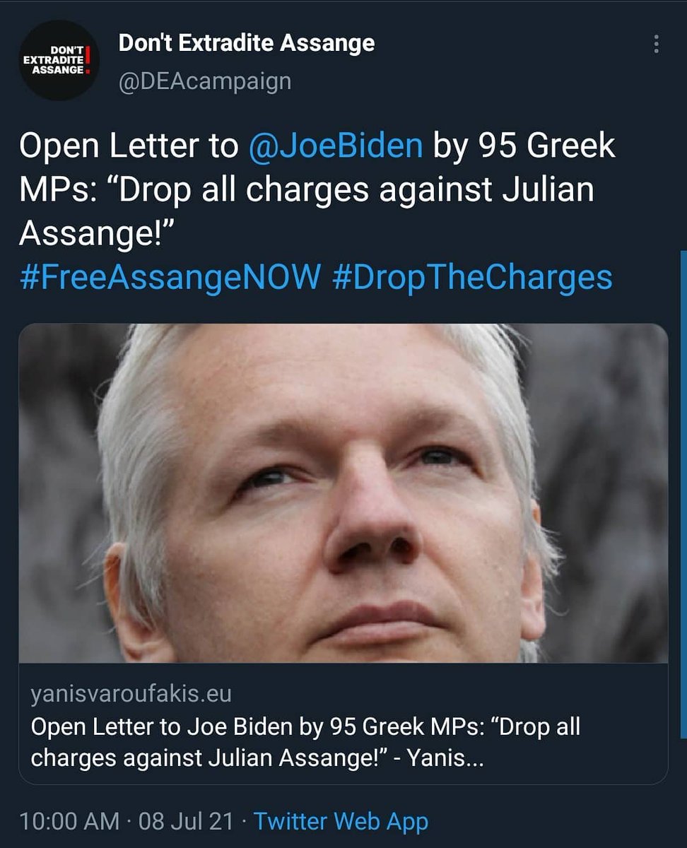 Dr_LCorredor's tweet photo. Pay attention @POTUS @MoJGovUK @US_DOJ :

MPs from:
Iceland
Greece
UK
Italy
Australia
Germany

Are demanding that you #DropTheCharges and withdraw the request for Extradition of WikiLeaks founder Julian #Assange . Especially, now that your #FBI key witness #recanted his testimony https://t.co/YxLbURlObY