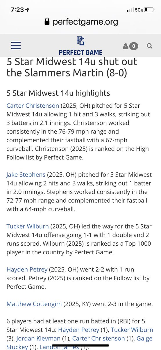 WWBA game 1 highlights