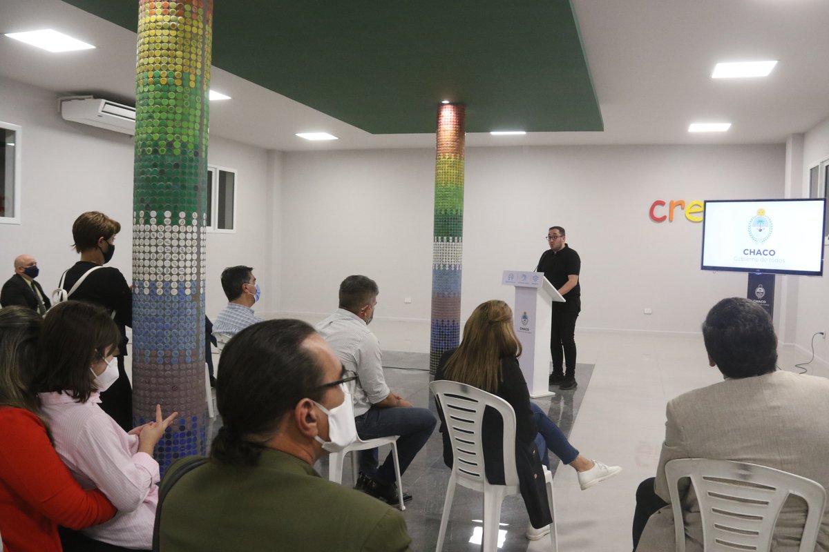 La construcción de una provincia más justa y con igualdad se logra también reactivando obras fundamentales para el bienestar de los chaqueños y las chaqueñas. 
Hoy inauguramos el Centro “Creo”. 🌈