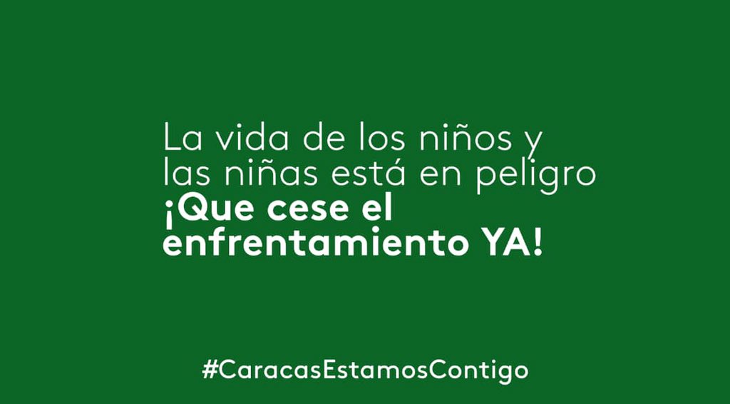 RedOrgBaruta's tweet photo. Ningún niño(a) debería estar expuesto a este nivel de violencia. Todo este miedo e incertidumbre en su entorno está afectando su salud y puede tener consecuencias a largo plazo #CaracasNoMásViolencia #9Jul https://t.co/684z3iZeU7