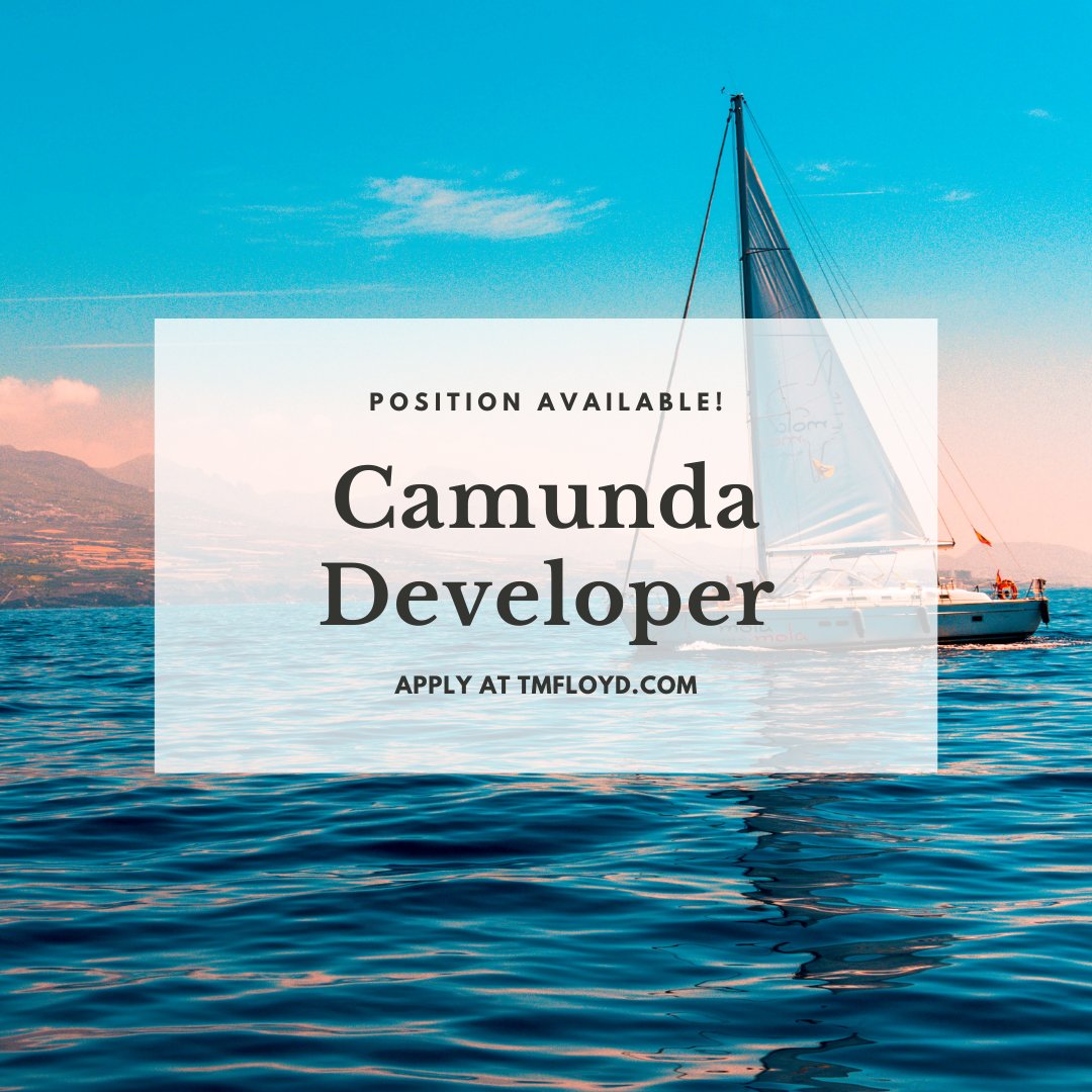 TMFloydandCo's tweet photo. We're looking for a Camunda BPM Modeling/Developer that has 1️⃣ year of experience with the following: 😀
👍 Oracle SQL developer
👍 SOAP/REST Web Services
👍 App dev web developer
Click here to apply: https://t.co/KQreC08weu
#tmfjobs #tmfworklife #jobs #hiring https://t.co/fbOxaegtVH