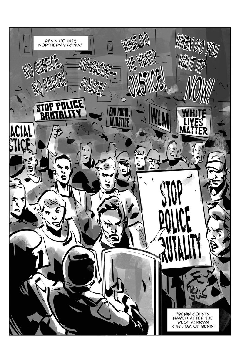 BrianLHawkins's tweet photo. BLACK COTTON #6. Page 1. 

Art by @marcoperugini78 
Letters by @FranZamoraGuion https://t.co/S4glzyjCmj