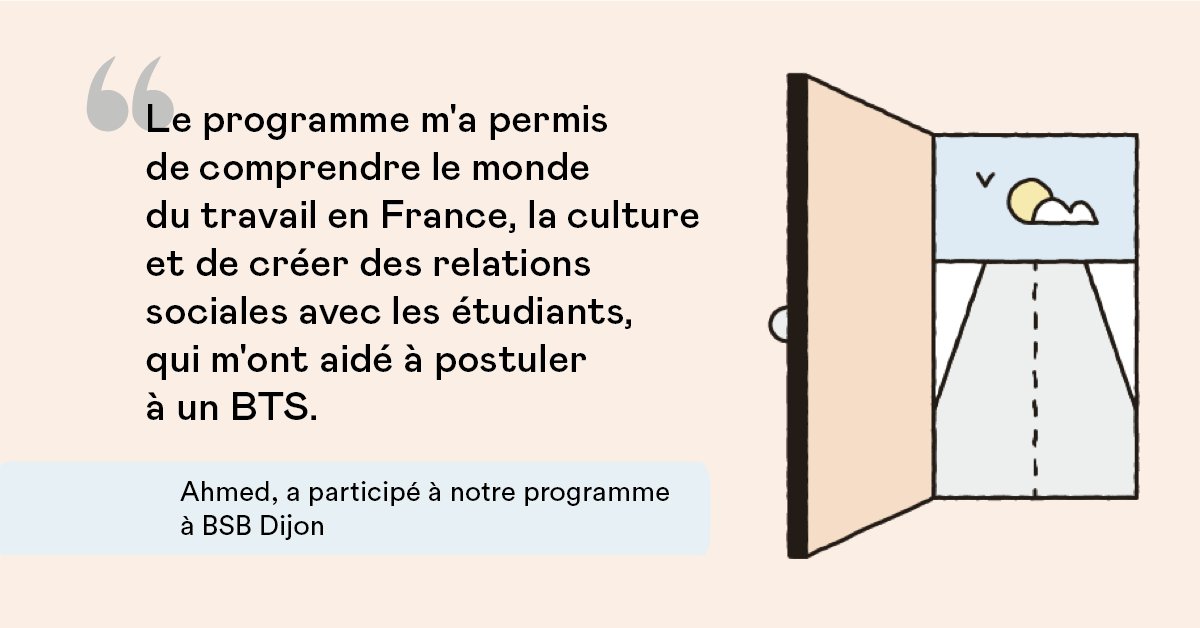 each One (@eachone_co) on Twitter photo 🤝 La 2ème vague d'#informations collectives arrive près de chez vous !
Envie d'en savoir plus sur notre accompagnement vers l'#emploi, de poser toutes vos questions, de recueillir des témoignages d'autres personnes #réfugiées ?
🚅 Contactez-nous 👉 info-tremplin@eachone.co 🤝 La 2ème vague d'#informations collectives arrive près de chez vous !
Envie d'en savoir plus sur notre accompagnement vers l'#emploi, de poser toutes vos questions, de recueillir des témoignages d'autres personnes #réfugiées ?
🚅 Contactez-nous 👉 info-tremplin@eachone.co