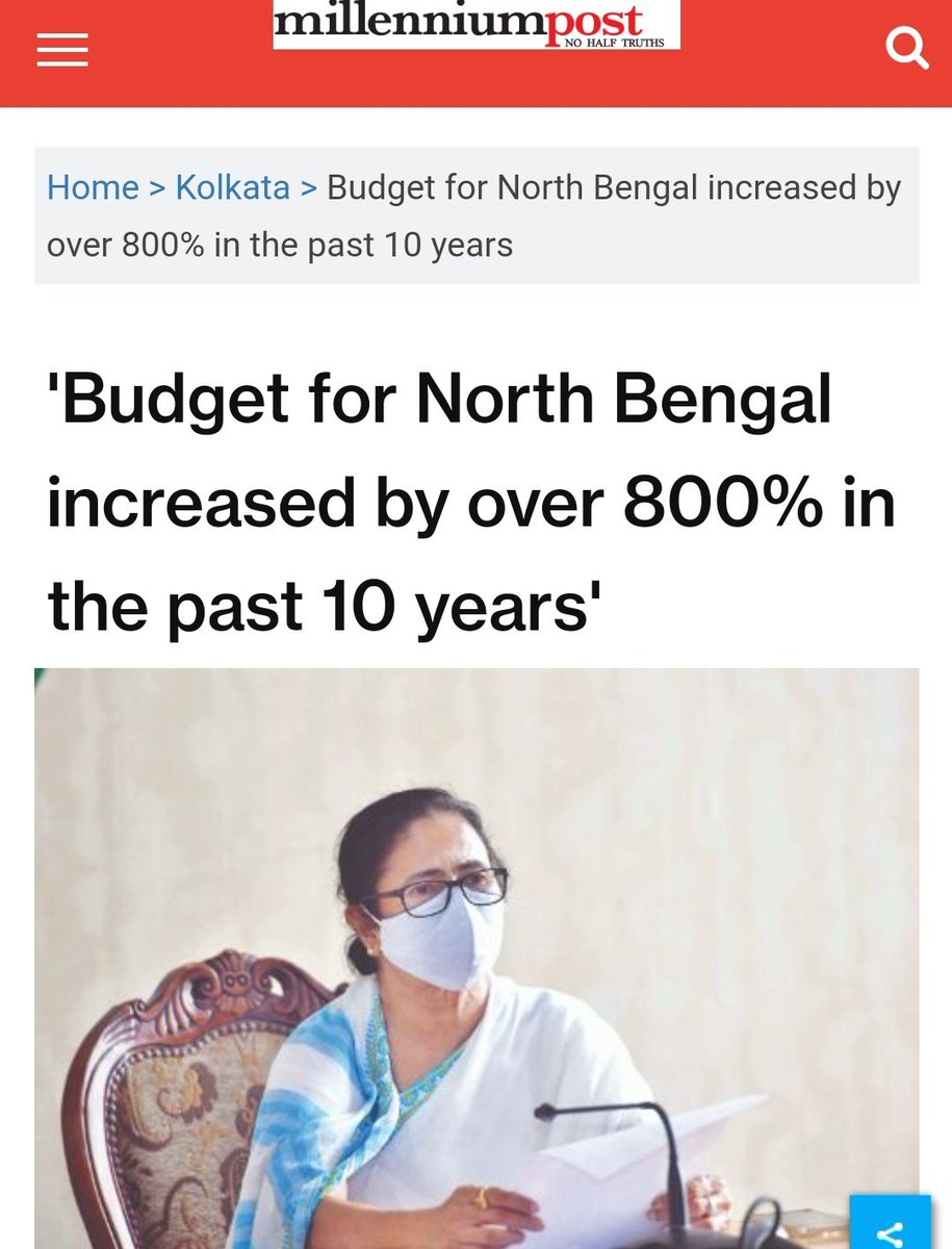 GoWB has increased the budget exclusively for development of North Bengal by over 800% in the past decade.

Despite that, by giving the ministry to separatists like @johnbarlabjp, the @BJP4India actually gave the message that they want partition of #Bengal.

#AntiBengalBJP