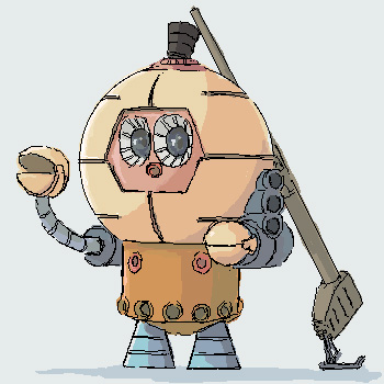 「灰色の背景 人型ロボット」のTwitter画像/イラスト(新着)｜4ページ目