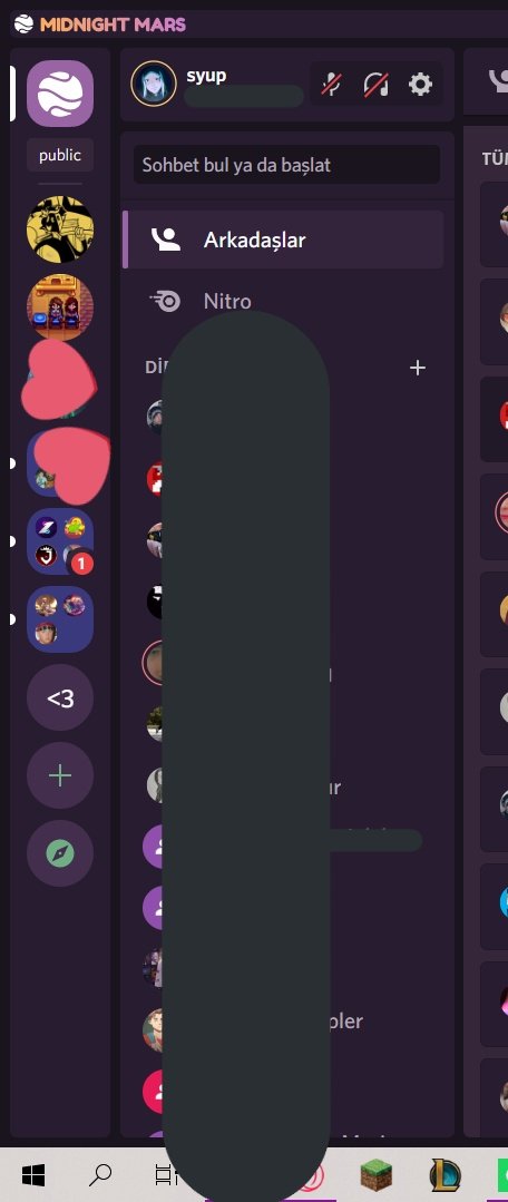 bir gün discordu böylr kullandığımı kullanıcı idmi göstererek ifşa edeceğim ve discordum kapanacak ama şunun verdiği görünüm cidden beni mutlu ediyor