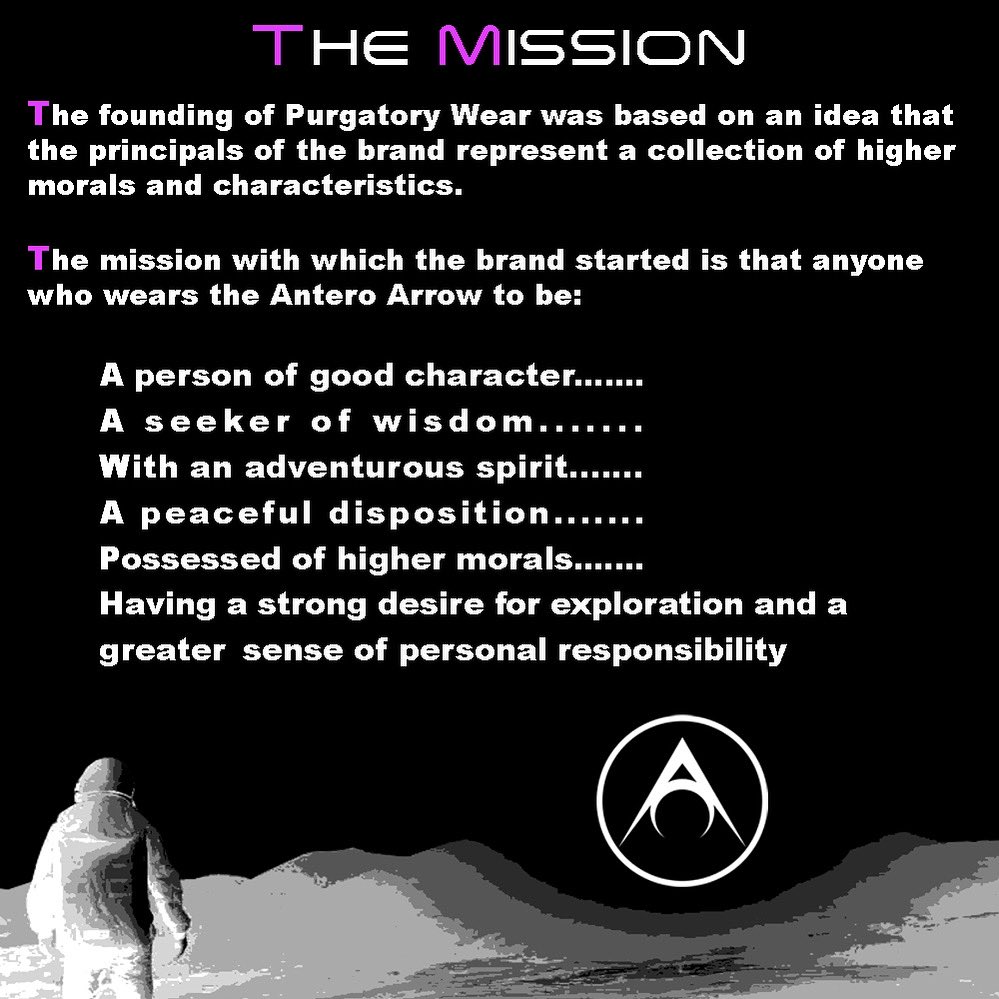 The mission of Purgatory Wear is to be an adventure apparel brand for a new era.

#apparel #clothes #adventure #travel #cryptocurrency #space #spacex #nasa