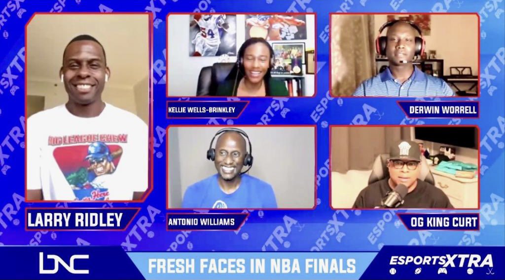 OGKINGCURT's tweet photo. We wrapped up our first episode of @esportsXTRAshow that will appear on @BNCNews Channel every Saturday and Sunday at 4pm. It’s all about Sports, Gaming and Culture! Tune in!
Big Shout out to @mrlarryridley and The Fam @K0ACHK @KellieWellz @AWilliamsHoops and @DerwinWorrell. ✊🏾 https://t.co/u2U1AJTTFW