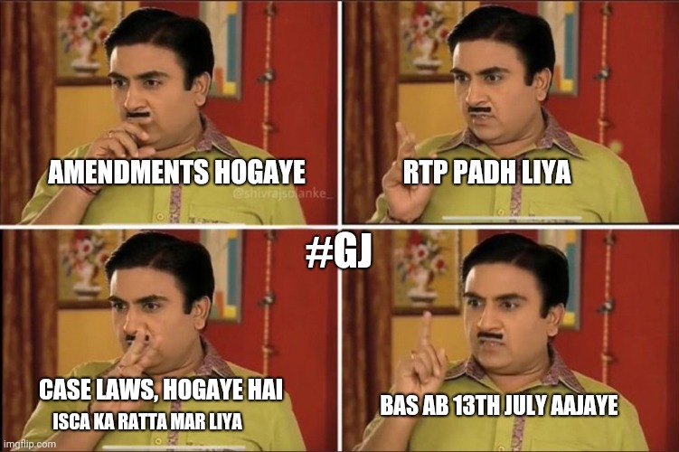 hodophile_Gj's tweet image. Bas ab 13th July aajaye. #caexams #secondgroup