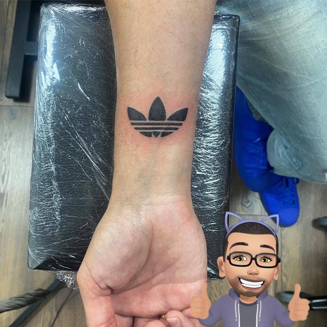 Adidas logo tattoo online