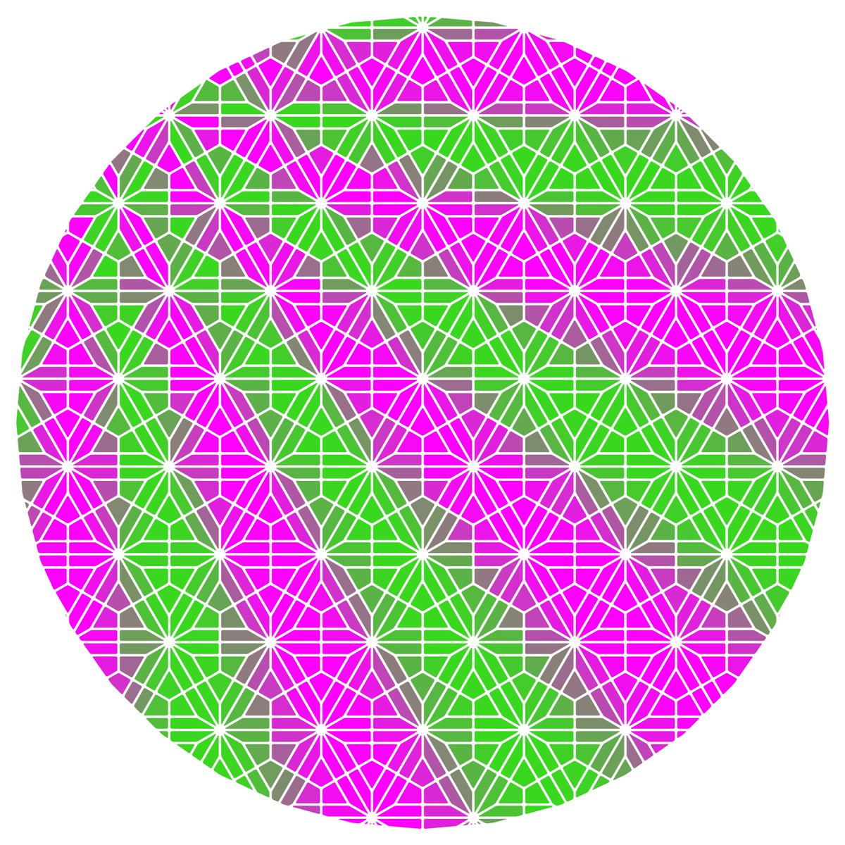 Offset from center radial gradient! #comingsoon #new #feature #polygons #art #math #symmetry #design #gradient #tessellation #textile #fabric #surface #geometric #geometricart #geometricjuly