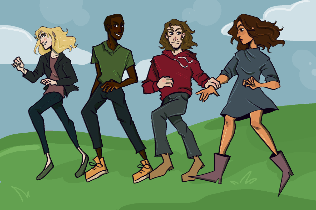 snarknets's tweet photo. happy #LeverageRedemption  release day!!!! here's a drawing i did in anticipation that id completely forgotten about until now https://t.co/0jfnijz0nx