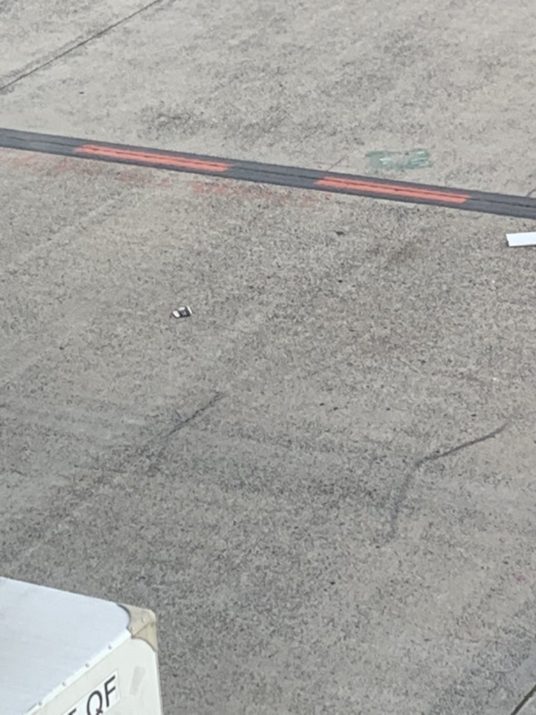 nthorpe's tweet photo. @Melair FOD on taxiway near F11 https://t.co/62zLjb6Y1c