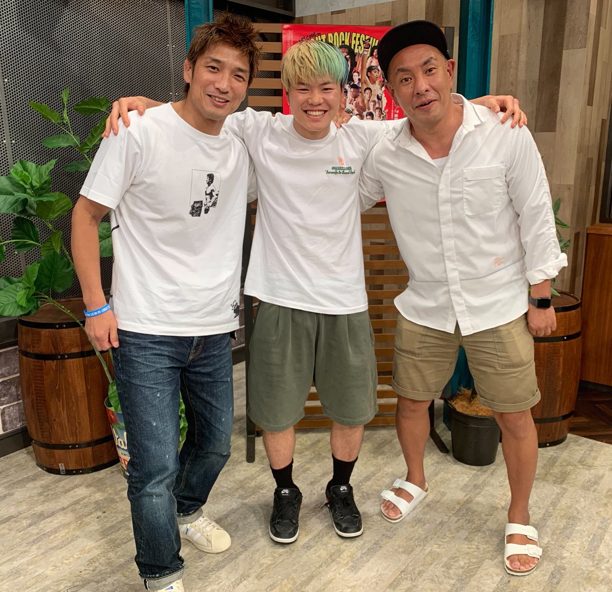 所英男 Pa Twitter Rizinで逢いましょう の収録後にパチリ ずっ友ふたたび 楽しい時間をありがとうございました 那須川天心 選手 Rizin 佐藤大輔 さん 佐藤映像 スカパー