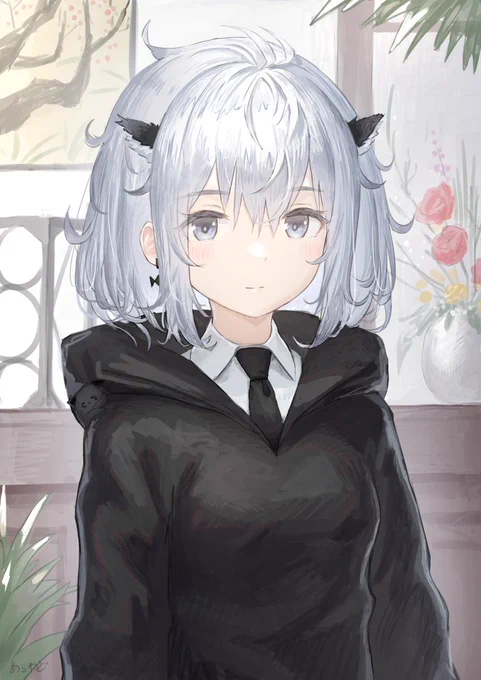 #絵柄が好みって人にフォローされたい 
銀髪少女とへんな生き物を描いてます🐱 