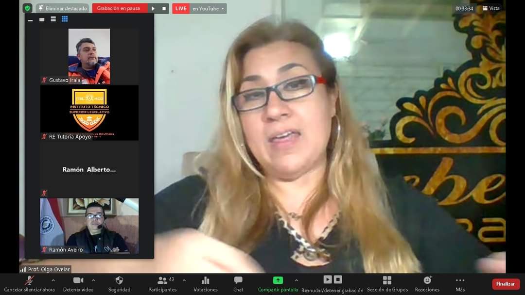 itslhcdparaguay's tweet photo. #Clase_12 del Curso Virtual de "#Habilidades_de_Gestión", a cargo de la Prof. Lic. #Olga_Ovelar y el Prof. Lic. #Erico_Recalde. Desarrollado los días jueves y el último martes de cada mes, de 17:00 a 19:00 horas.
Organizado por: @Sinafocal, con el apoyo del @itslhcdparaguay. https://t.co/hB8SwakoJ9